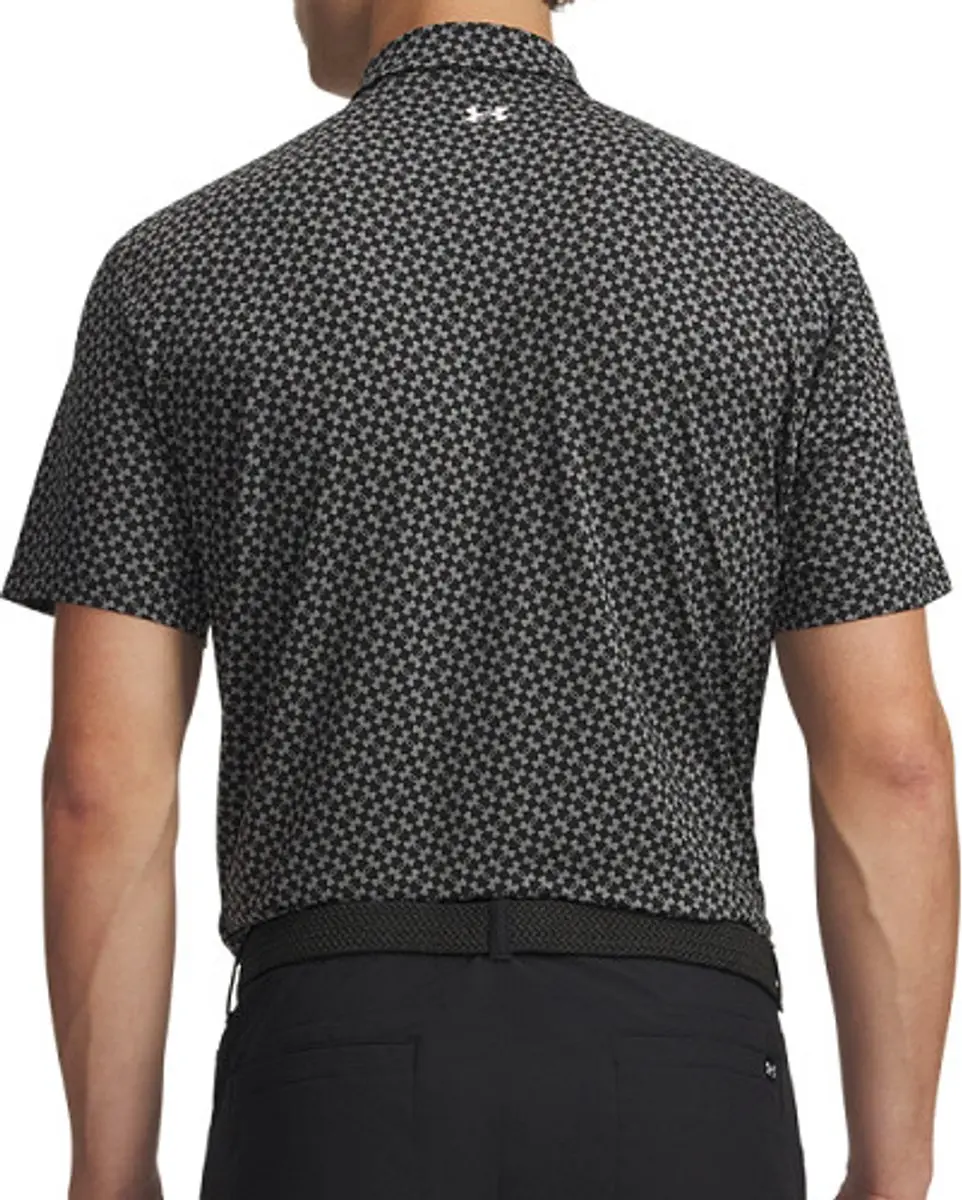 Under Armour T2G Polo Print Diagonal Heartbeat - M - Olijfgroen