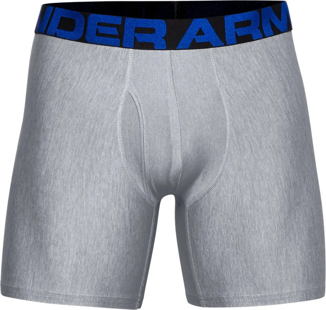 Under Armour UA Tech 6in Heren Sportonderbroek - 2 Stuks - Maat S