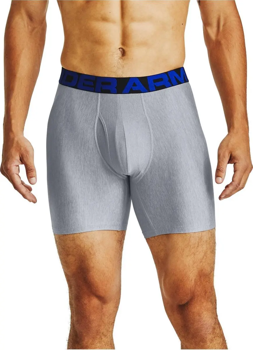 Under Armour UA Tech 6in Heren Sportonderbroek - 2 Stuks - Maat S