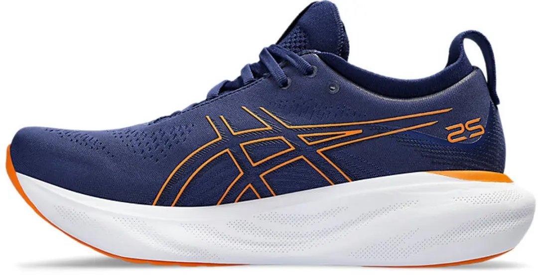 ASICS Gel-Nimbus 25 Sportschoenen - 39.5 - Blauw/Oranje