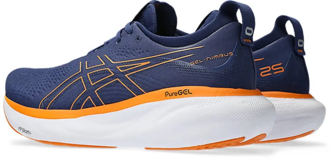 ASICS Gel-Nimbus 25 Sportschoenen - 39.5 - Blauw/Oranje