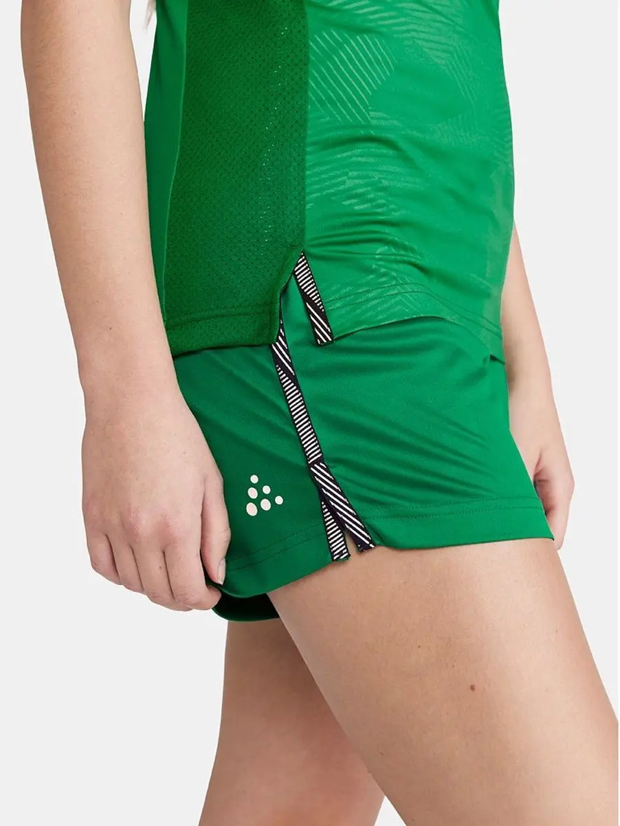 Craft Premier Solid Shirt Dames Korte Mouw - Groen S