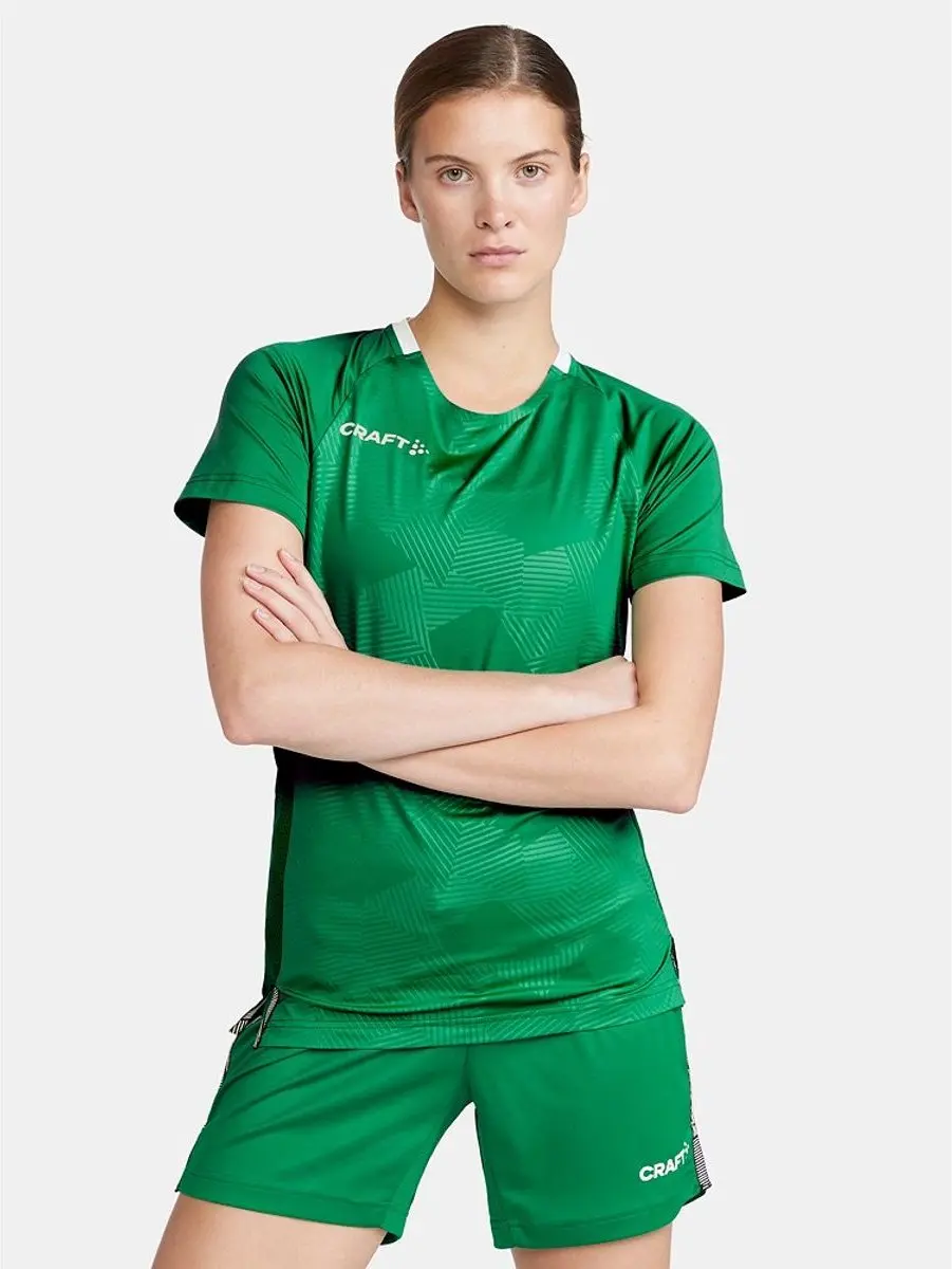 Craft Premier Solid Shirt Dames Korte Mouw - Groen S - afbeelding 6 van 6