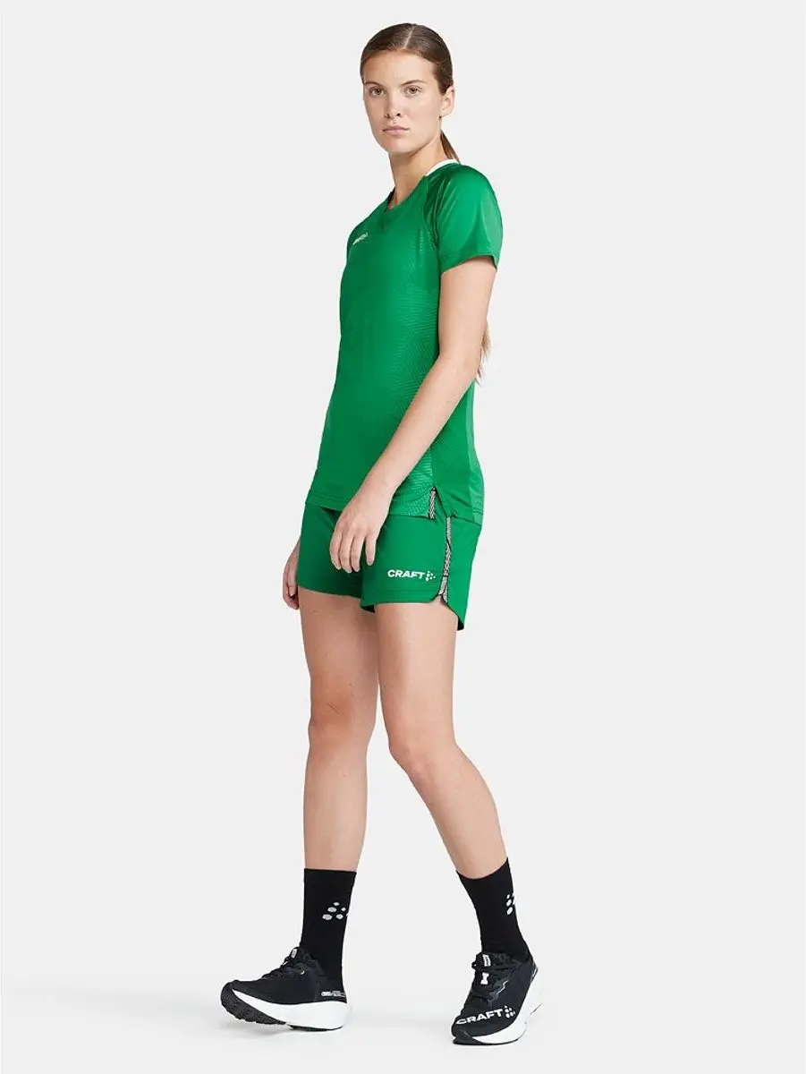 Craft Premier Solid Shirt Dames Korte Mouw - Groen S