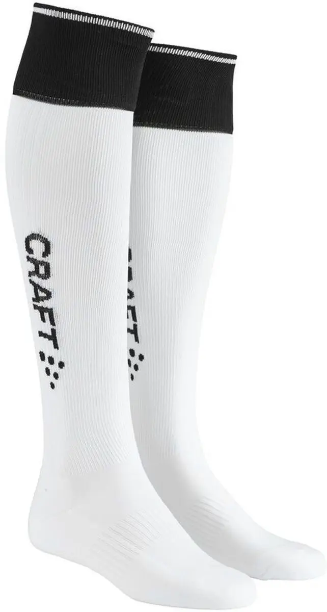 Craft Progress 2.0 Contrast Voetbalkousen 34/36 - Wit/Zwart