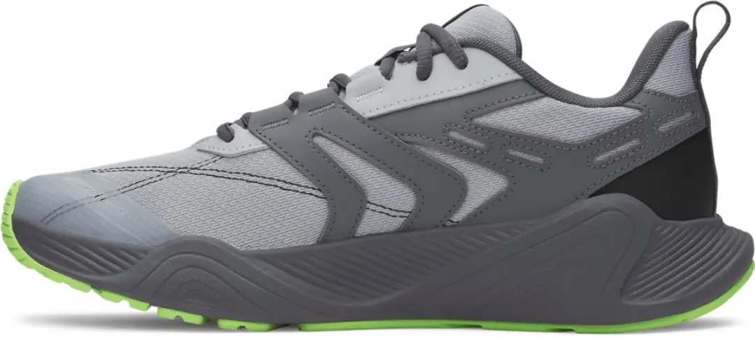 Under Armour UA Charged Commit TR 5 Heren Sportschoenen - Mod Grijs/Castlerock/Lumos Lime