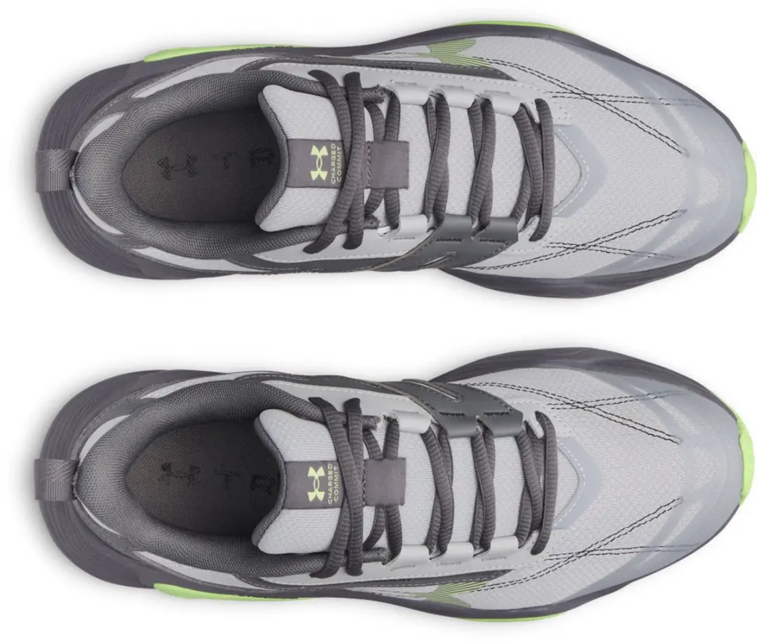 Under Armour UA Charged Commit TR 5 Heren Sportschoenen - Mod Grijs/Castlerock/Lumos Lime