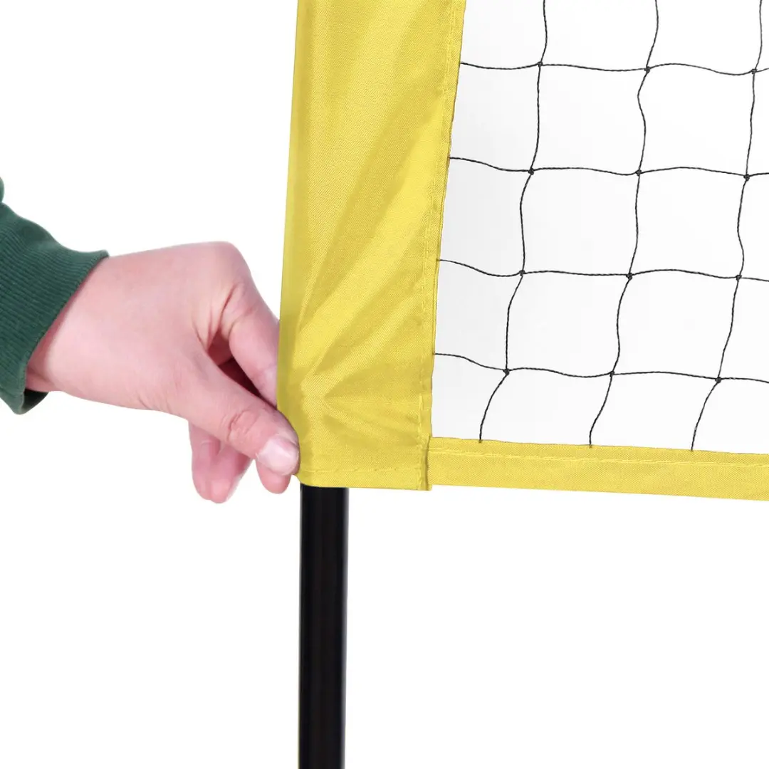 Songmics Badmintonnet - Hoogte verstelbaar 300x103cm - Geel/Zwart