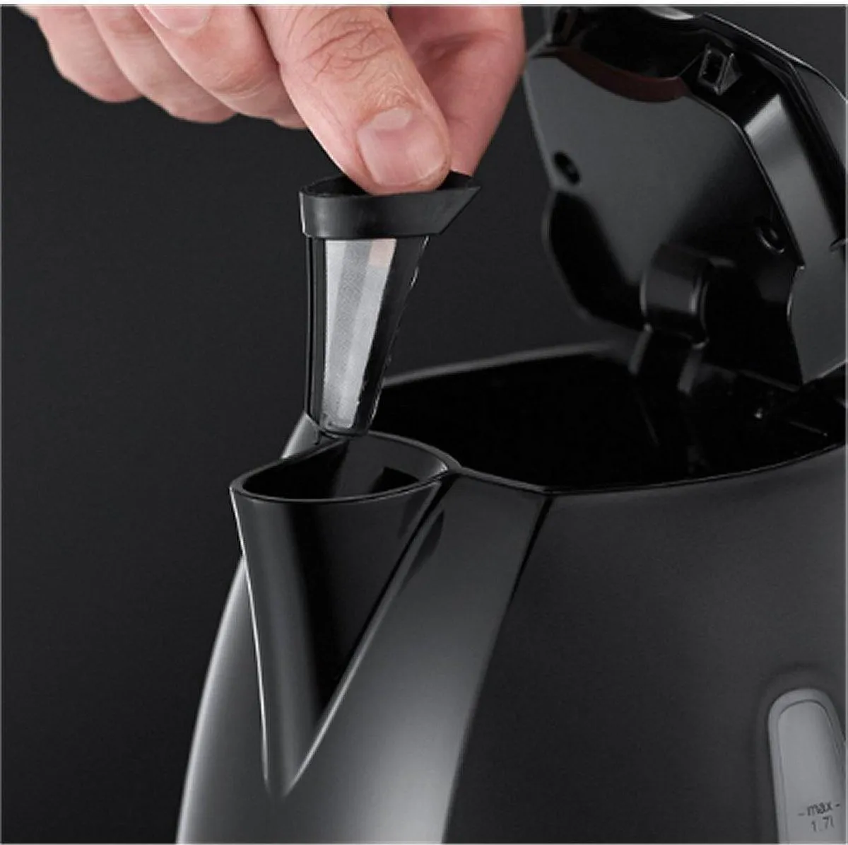 Russell Hobbs Textures Plus+ 22591-70 Waterkoker 2400W - 1.7L - Zwart