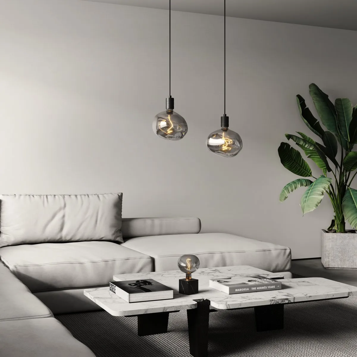 Calex Cobble LED XXL E27 Rookglas - 4W - 1800K - Dimbaar