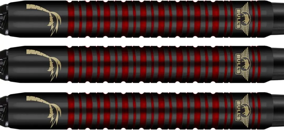 Bull's Kim Huybrechts 90% Black Titanium Soft Tip Dartpijlen 20g - 3 Stuks
