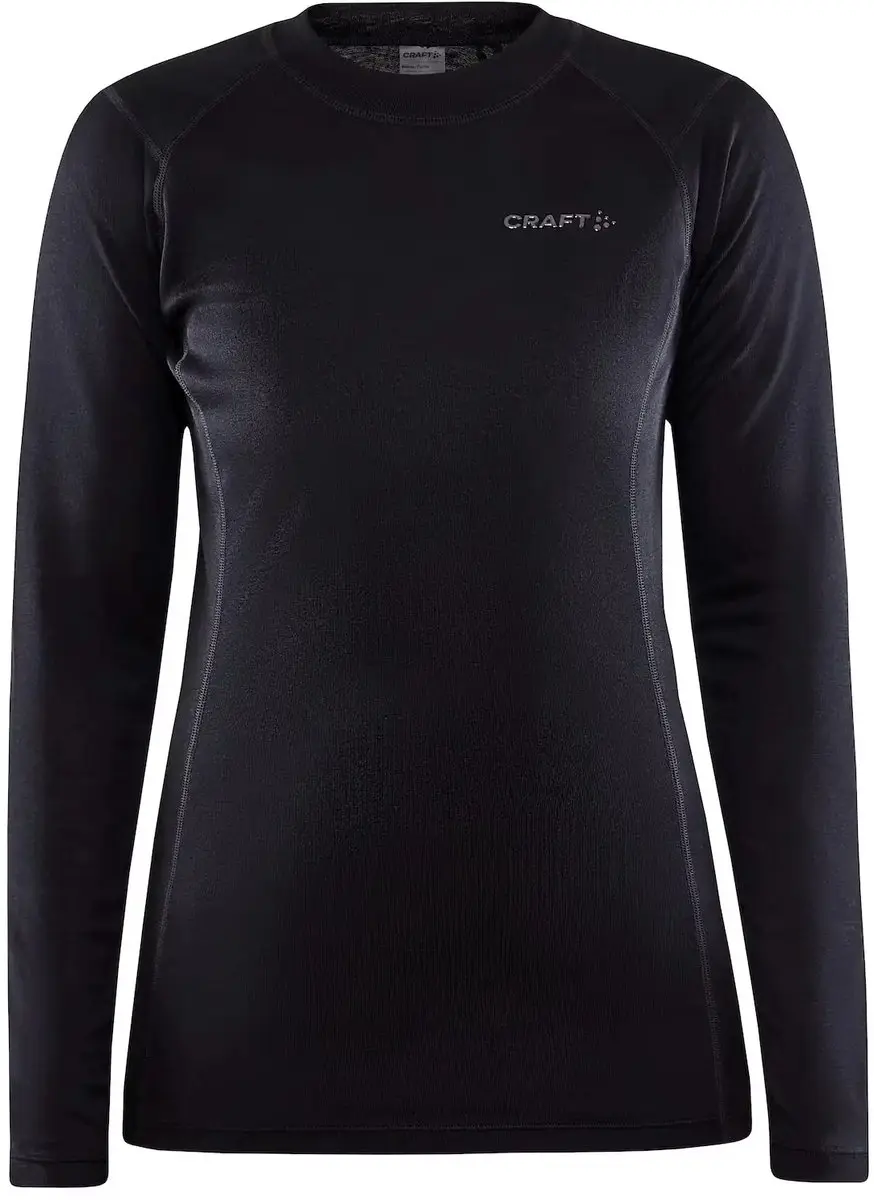 Craft Core Warm Thermoshirt Dames - Lange mouw - Zwart - 4XL