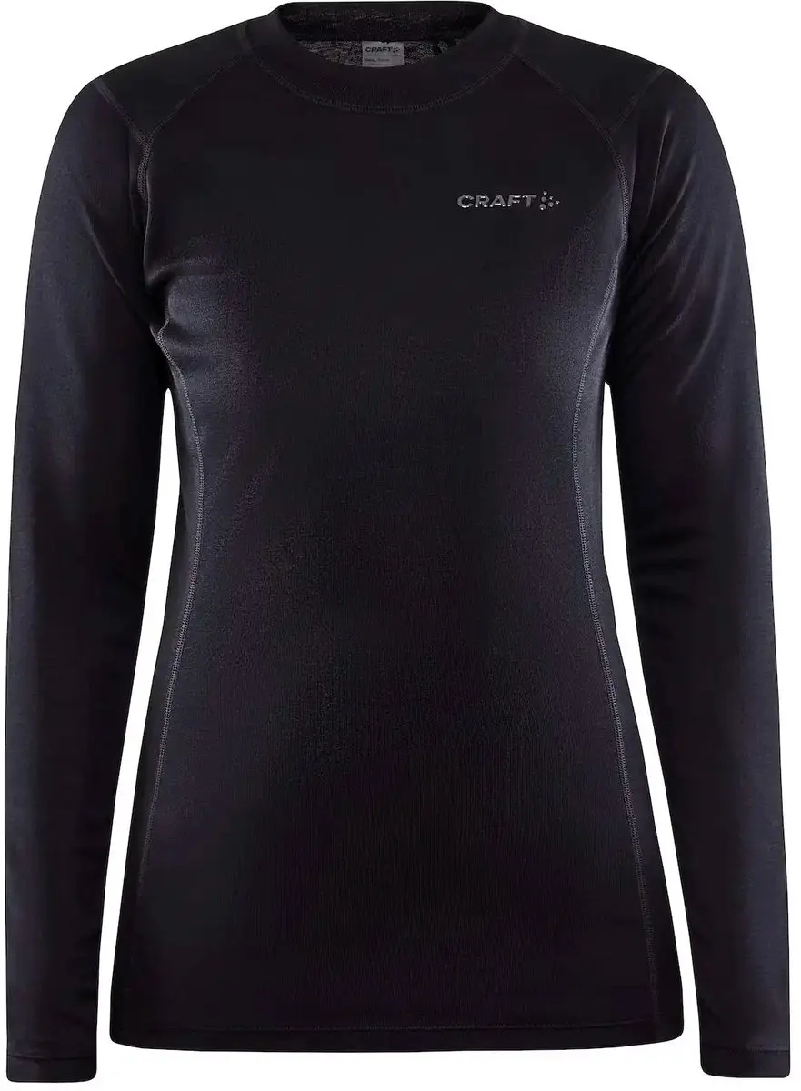 Craft Core Warm Thermoshirt Dames - Lange mouw - Zwart - 4XL