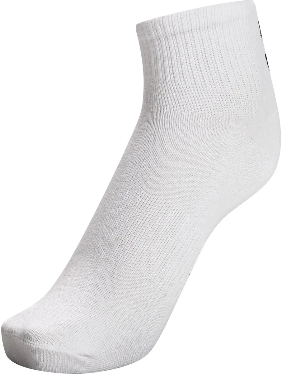 Hummel Chevron Mid Cut Sportsokken 6-Pack - Wit