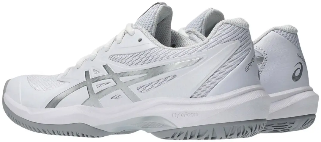 ASICS Game FF Sportschoenen 39.5 - Wit/Zilver/Grijs