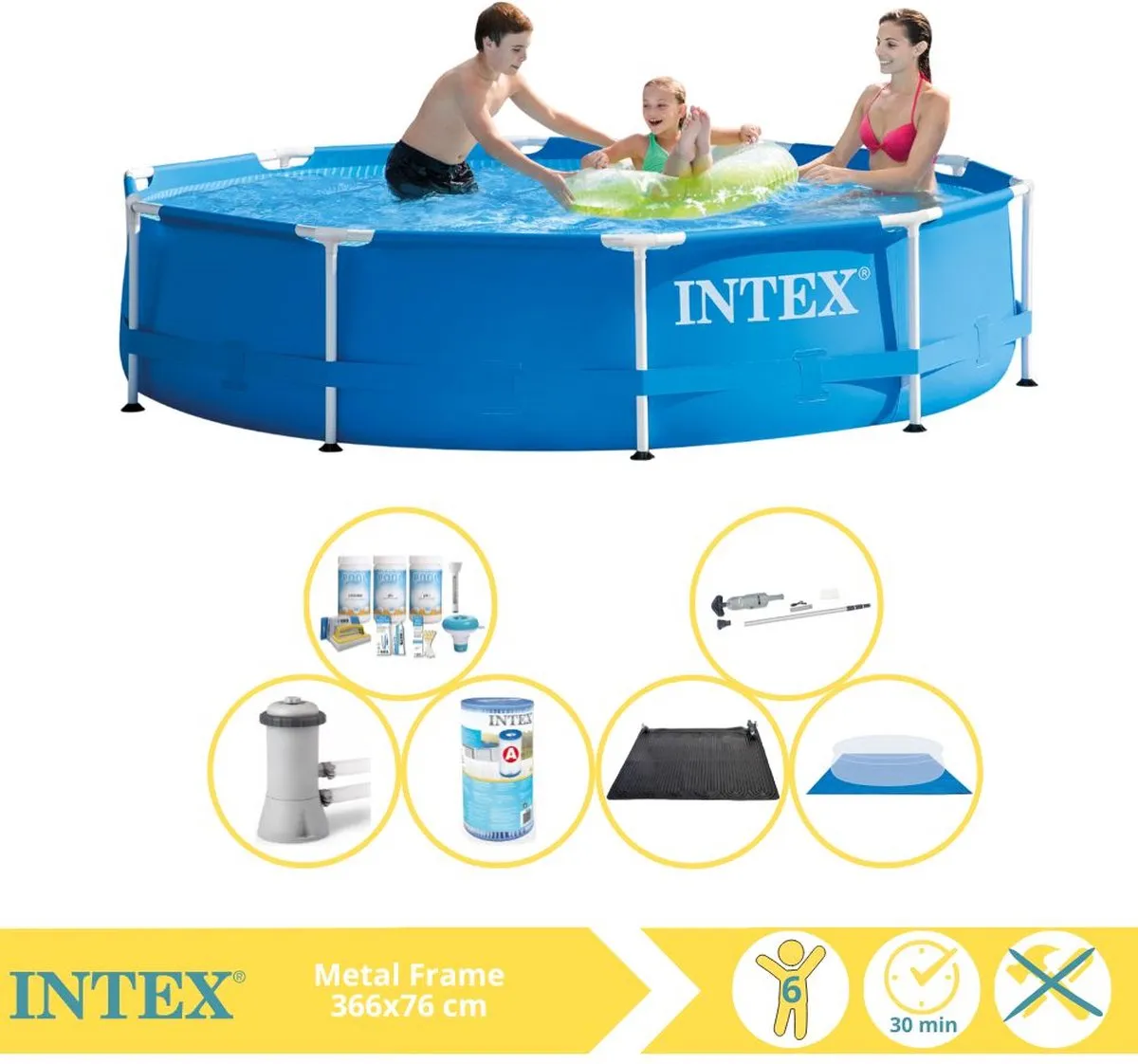 Intex Metal Frame Zwembad 366x76cm