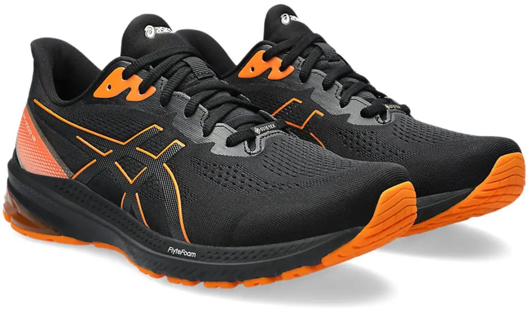 ASICS GT-1000 12 GTX Heren Hardloopschoen - 46.5 - Zwart/Oranje