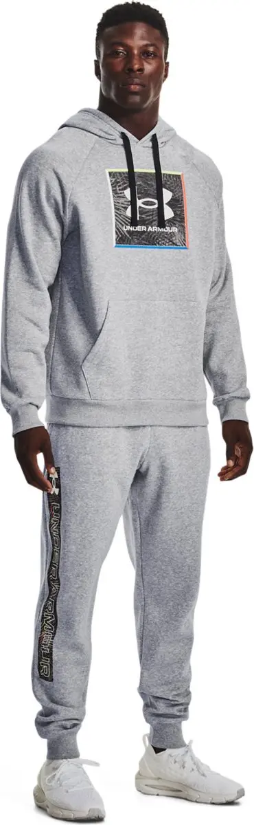 Under Armour Rival Graphic Joggingbroek Heren XXL - Grijs - afbeelding 6 van 6
