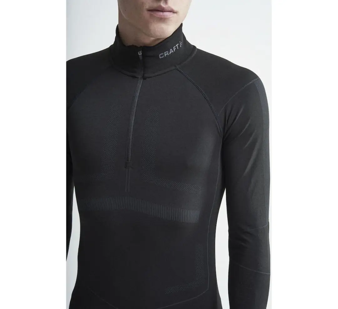 Craft Active Intensity Zip Thermoshirt Heren XXL - Zwart