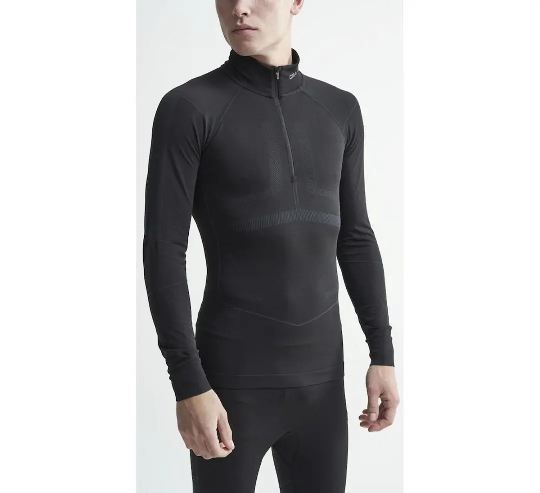 Craft Active Intensity Zip Thermoshirt Heren XXL - Zwart