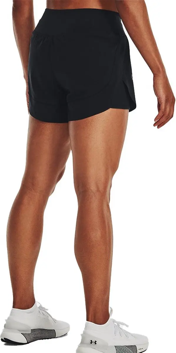 Under Armour Flex Woven 2-in-1 Sportshort Dames - L - Zwart