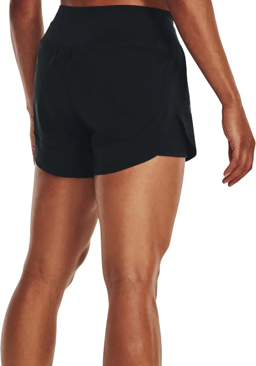 Under Armour Flex Woven 2-in-1 Sportshort Dames - L - Zwart