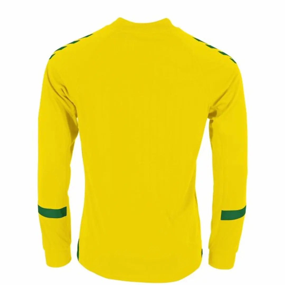 Hummel Fyn Long Sleeve Shirt 140 - Geel/ Groen