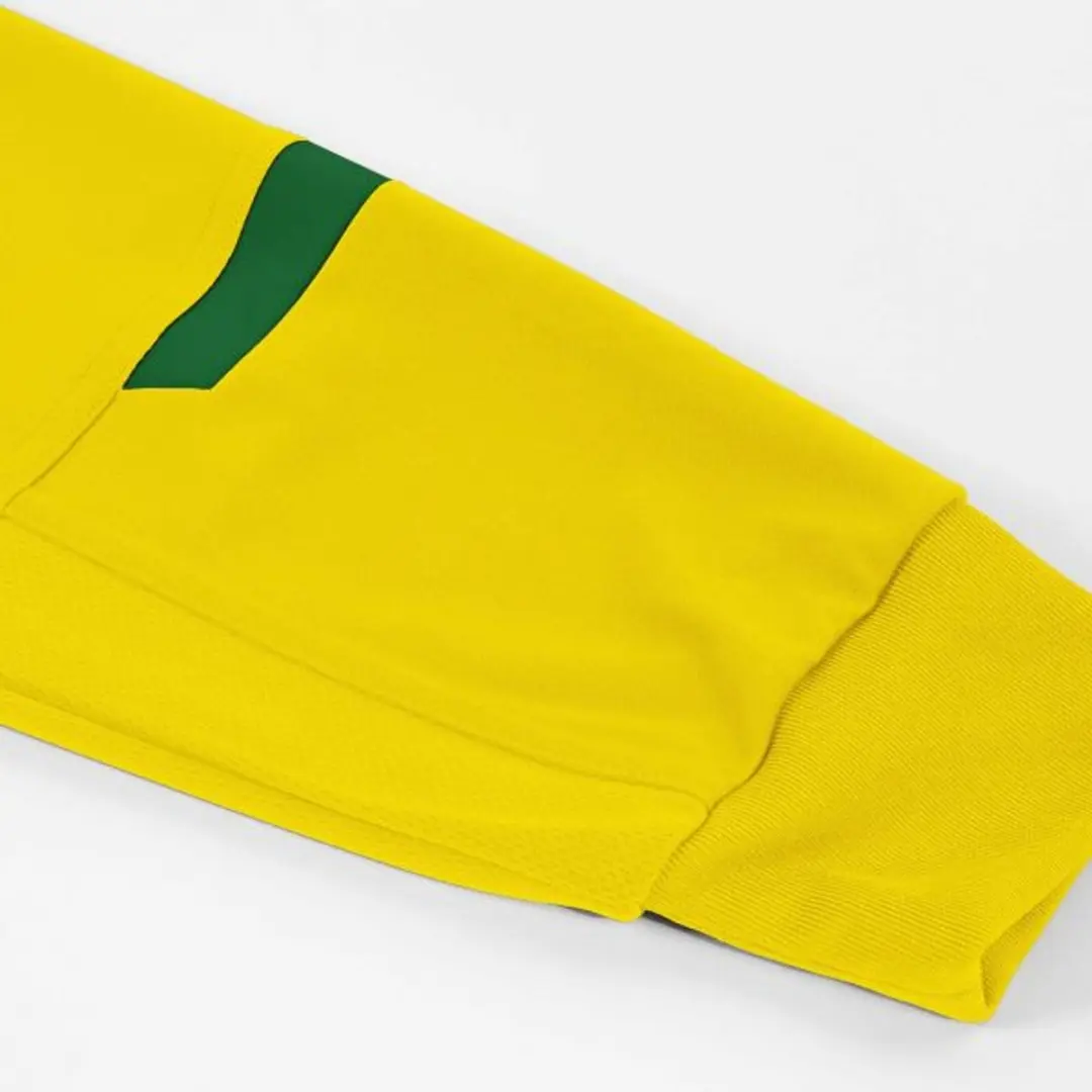 Hummel Fyn Long Sleeve Shirt 140 - Geel/ Groen