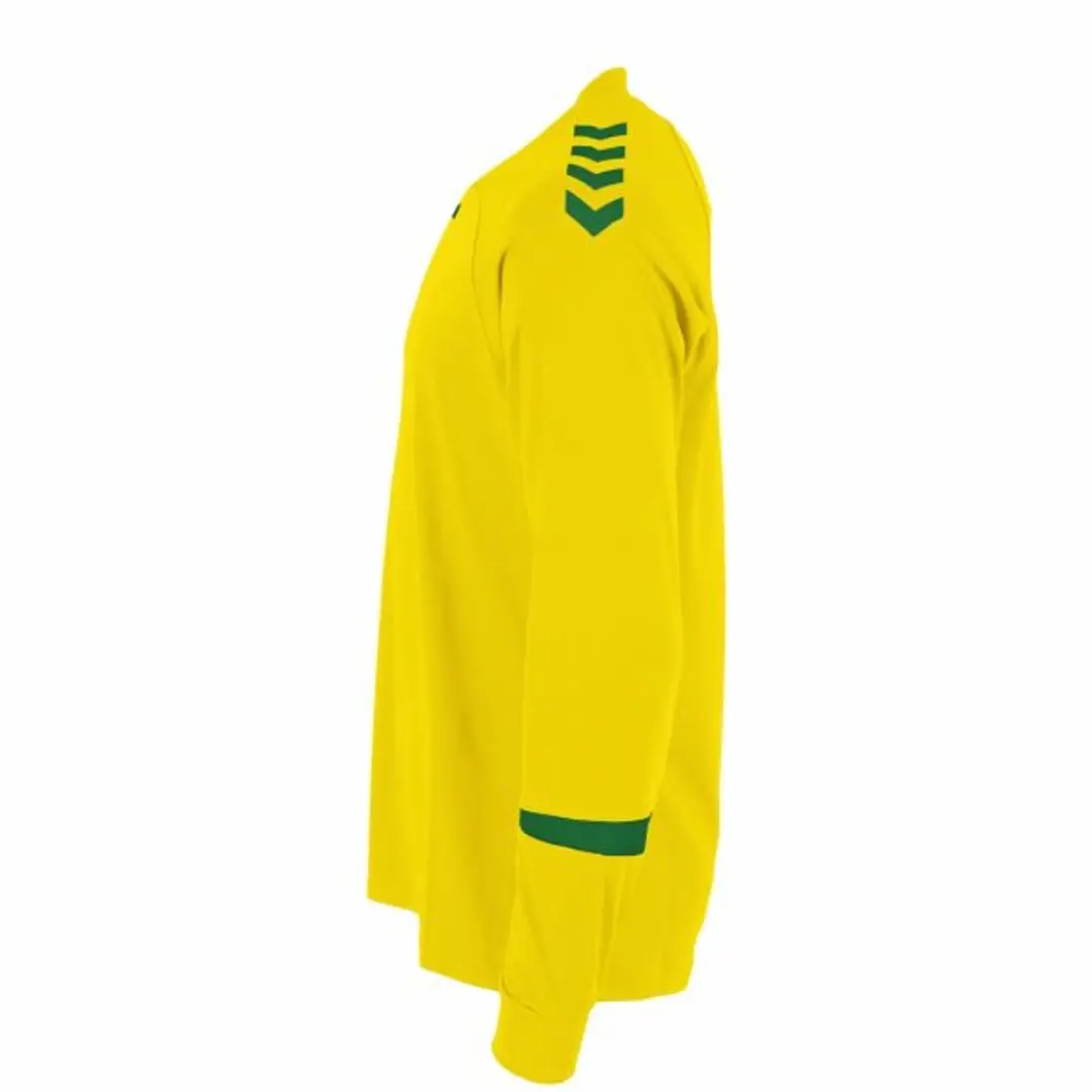 Hummel Fyn Long Sleeve Shirt 140 - Geel/ Groen