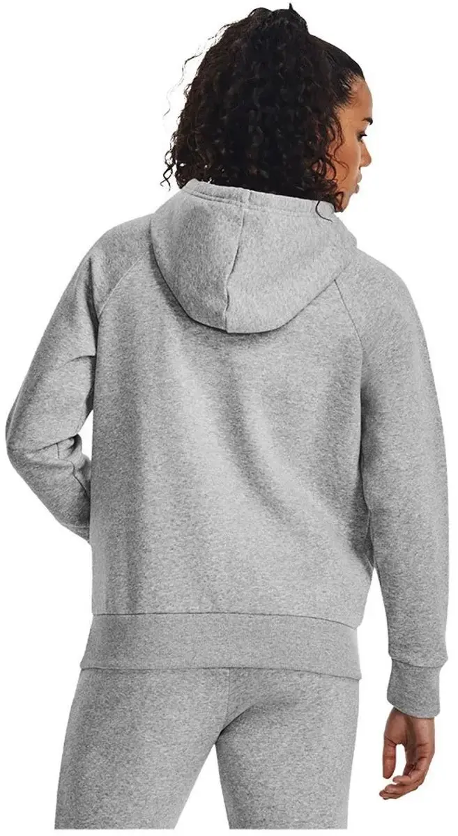 Under Armour UA Rival Fleece Big Logo Sporttrui - Grijs/Wit - afbeelding 6 van 6
