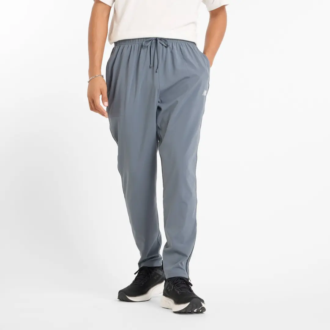New Balance Sport Woven Pant Heren Sportbroek - Grijs