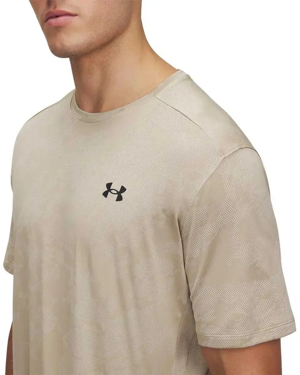 Under Armour Tech Vent Jacquard Sportshirt Heren L - Khaki