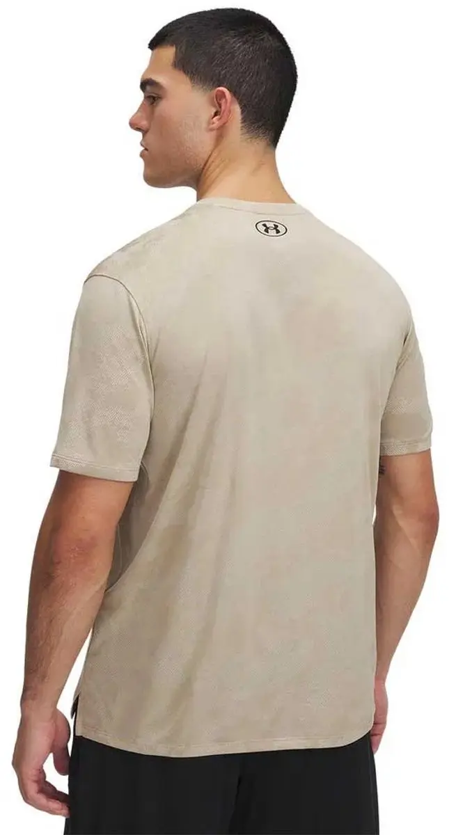 Under Armour Tech Vent Jacquard Sportshirt Heren L - Khaki