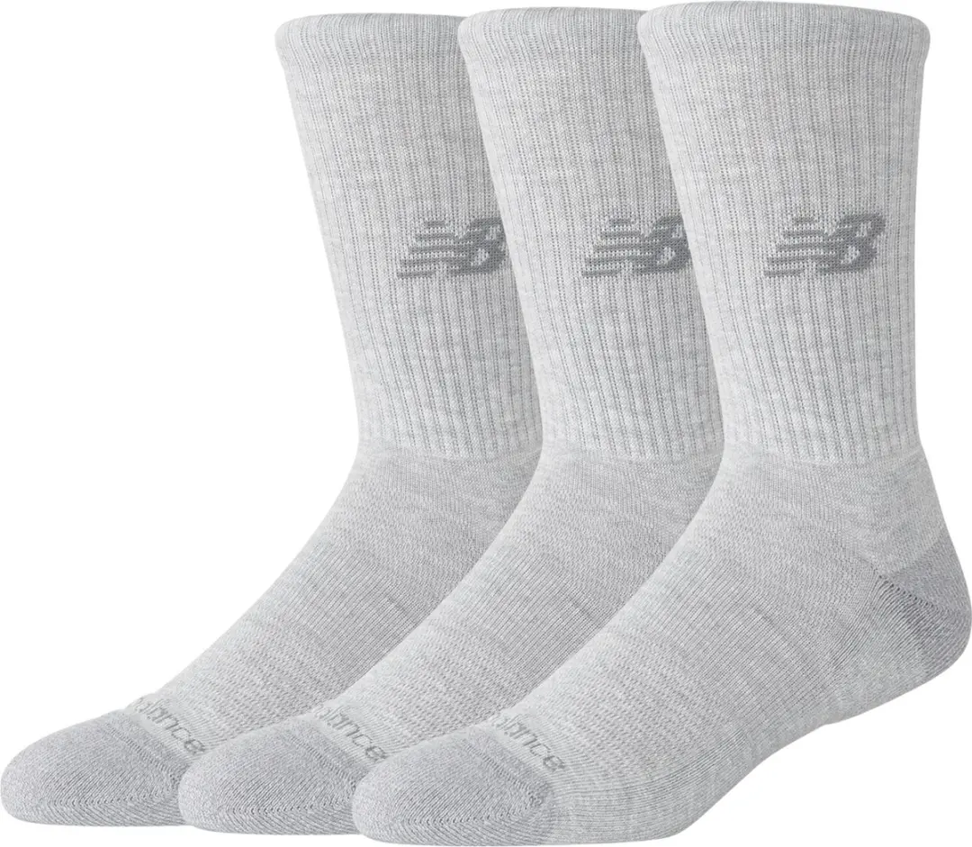 New Balance Active Crew Sportsokken 3 Stuks - ATLETIC GREY