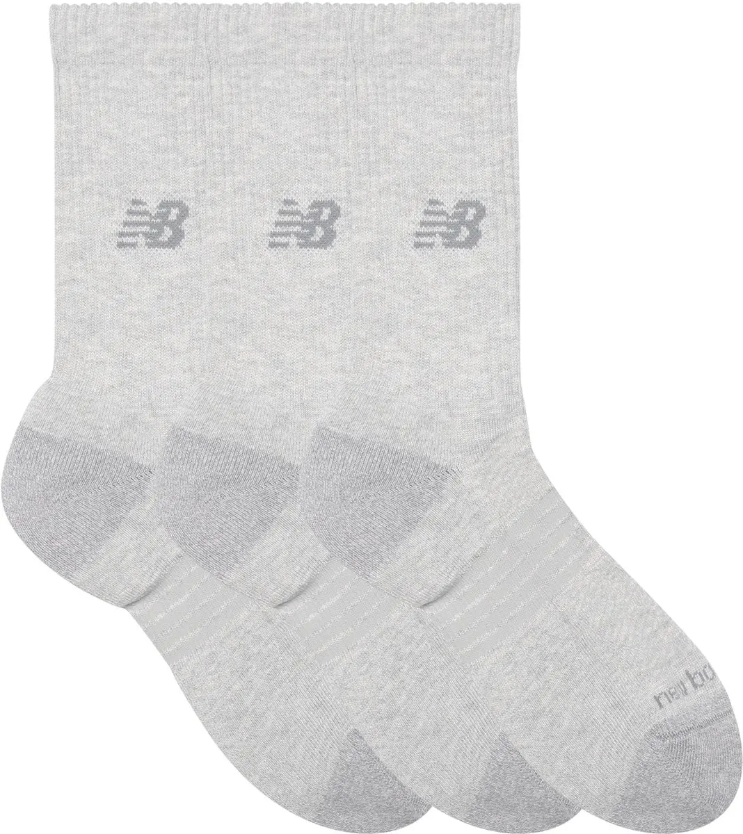 New Balance Active Crew Sportsokken 3 Stuks - ATLETIC GREY