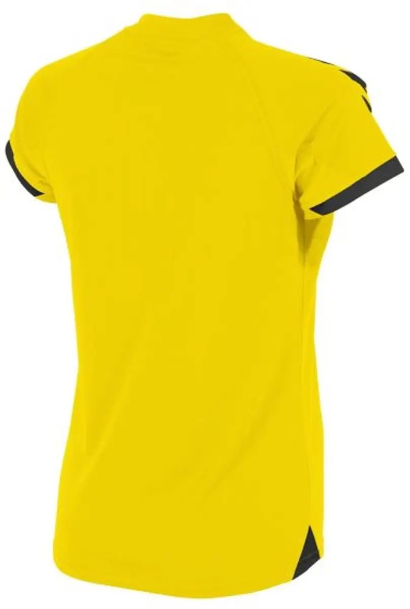 Hummel Fyn Shirt Dames - Korte mouwen - M - Geel/Zwart