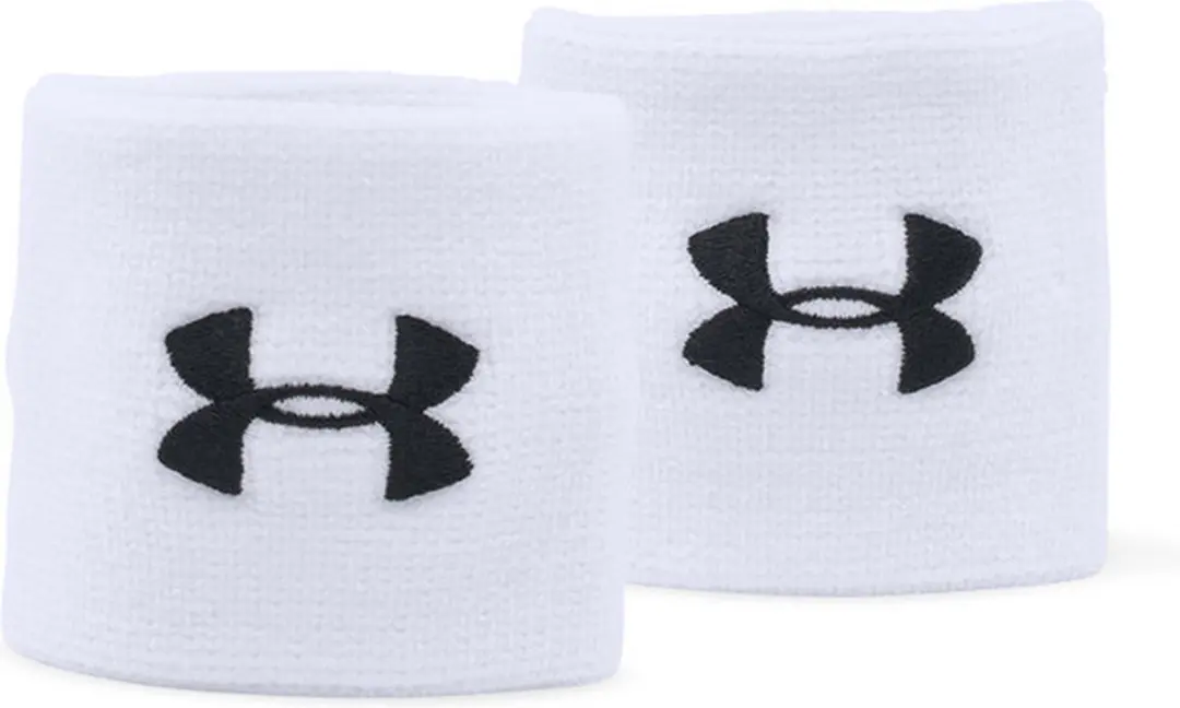 Under Armour Performance WB-WHT Heren Zweetband - Wit/Zwart