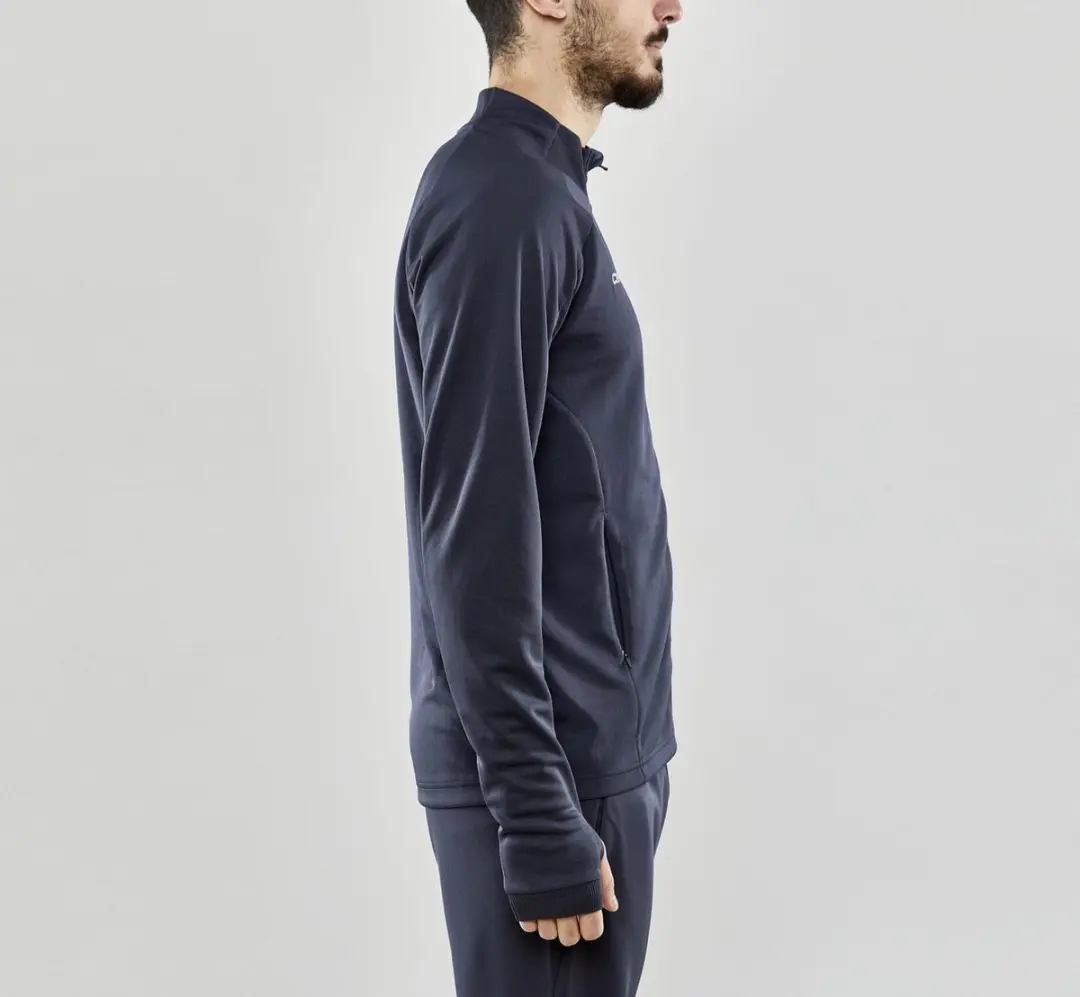 Craft Evolve Full Zip Sportvest M - Donkergrijs
