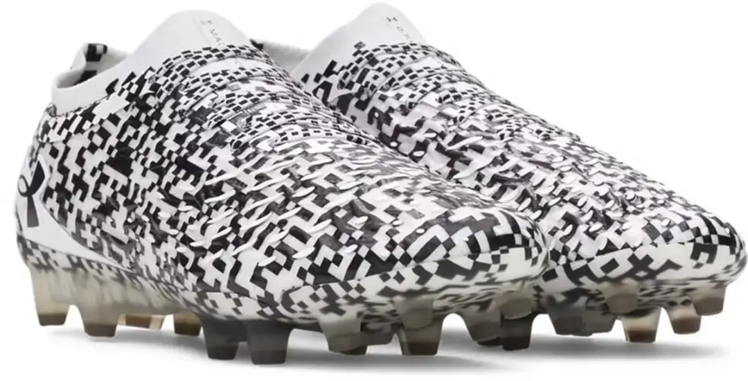 Under Armour Magnetico Elite 5 FG Voetbalschoenen - 41 - Wit/Zwart - afbeelding 6 van 6