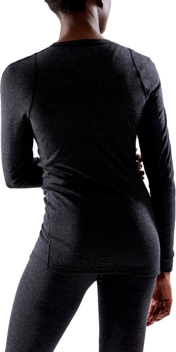 Craft Core Wool Merino LS Thermoshirt Dames - M - Zwart