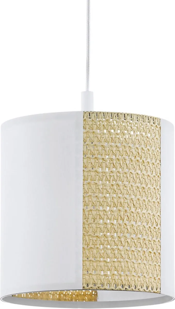 Eglo Arnhem Hanglamp E27 - 3 Lichtpunten - Wit/Bruin