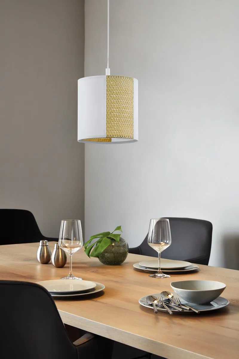 Eglo Arnhem Hanglamp E27 - 3 Lichtpunten - Wit/Bruin