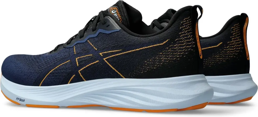 ASICS Dynablast 4 Sportschoenen 43.5 - Donkerblauw/Zwart/Oranje