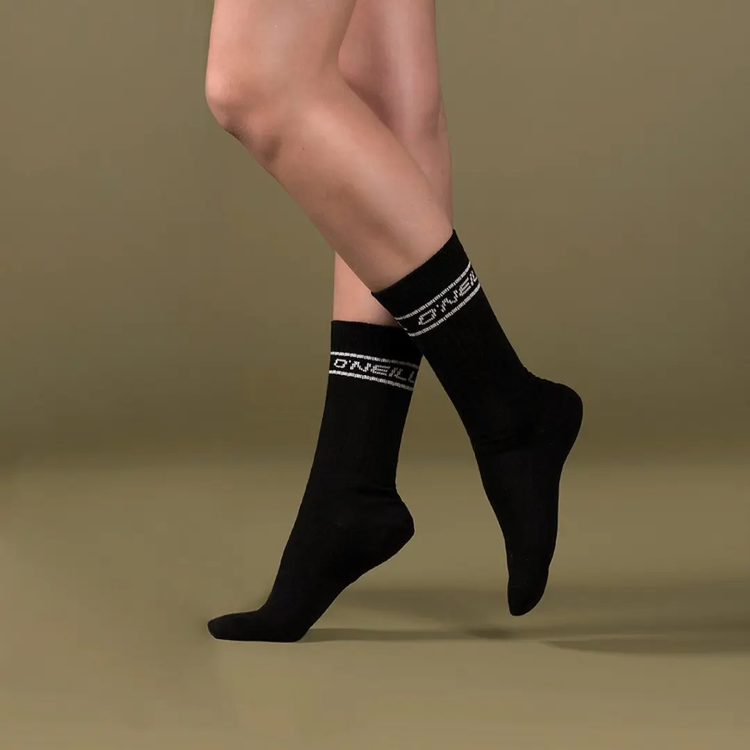 O'Neill Sportsokken Unisex 39-42 - 3 Paar - Zwart