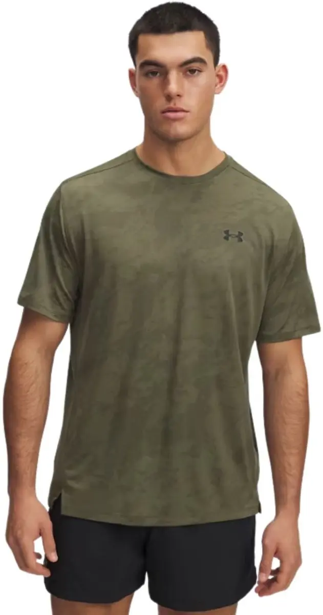 Under Armour Tech Vent Jacquard Sportshirt - Donkergroen XL