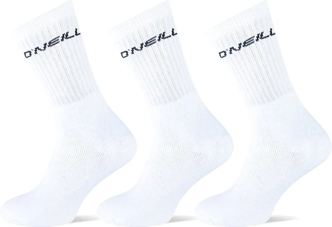 O'Neill Sportsokken Unisex 3-Pack Wit - Maat 43-46
