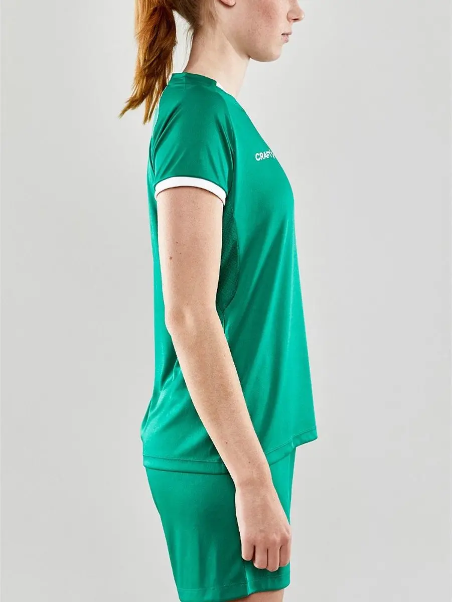 Craft Progress 2.0 Shirt Korte Mouw Dames - Groen L