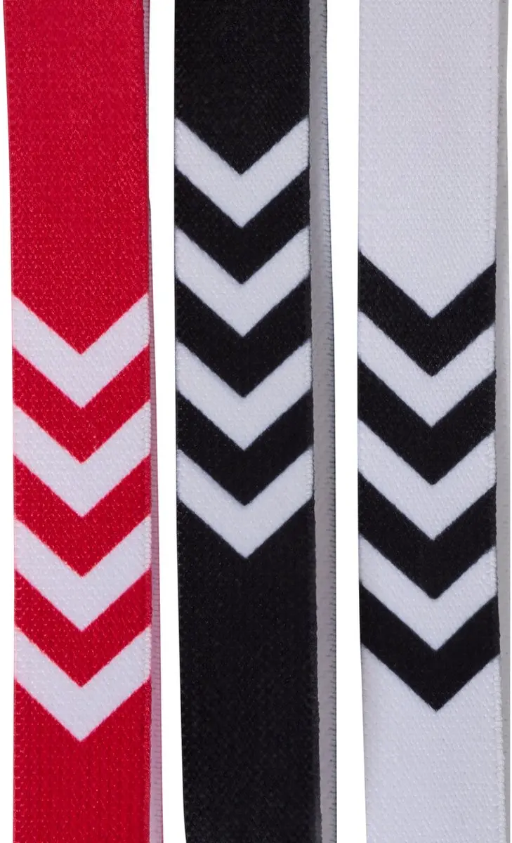 Hummel 3-pack Hoofdband 098153 - 3 Stuks - Wit/Zwart/Rood