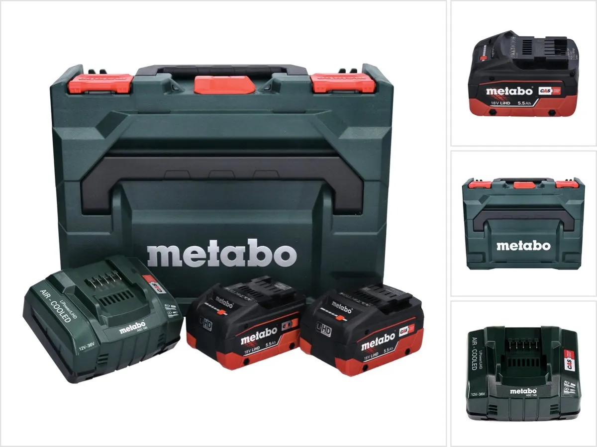 Metabo 685077000 18V LiHD Accu Starterset - 2x 5.5Ah + Lader