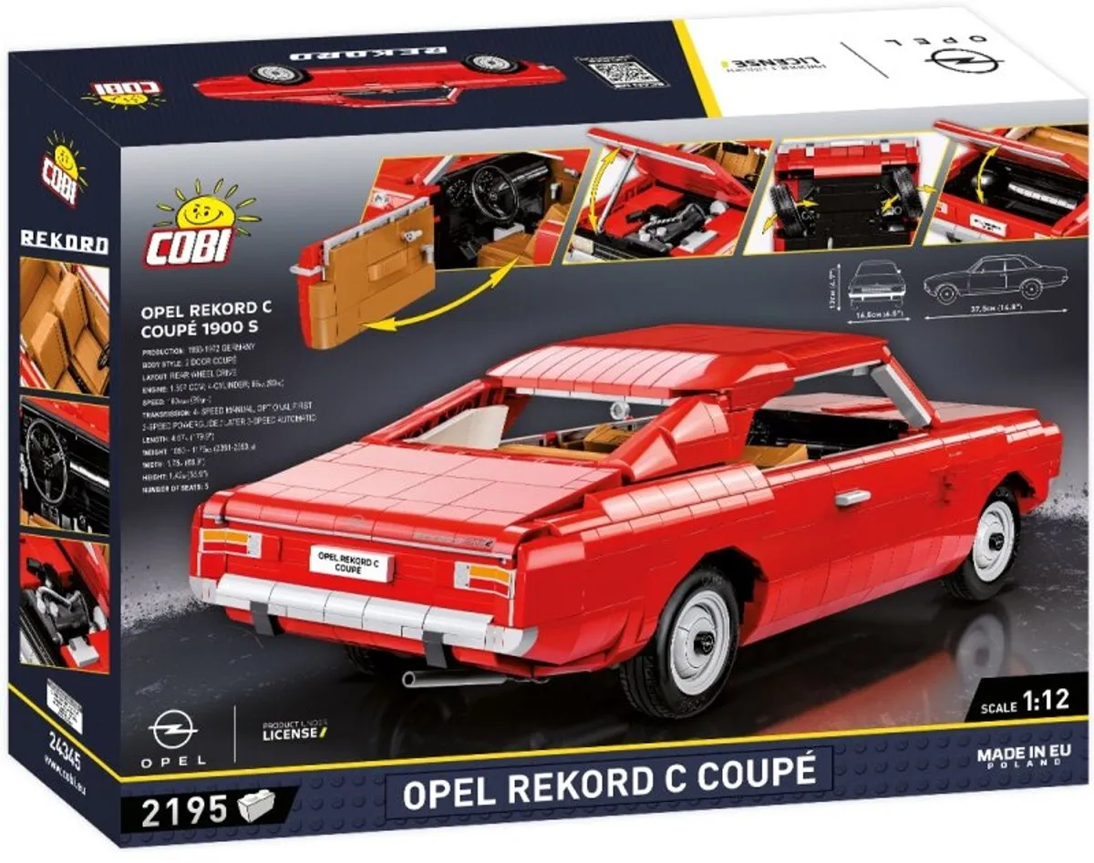 Cobi Opel Rekord C Coupé Bouwset - COBI-24345 - Meerkleurig